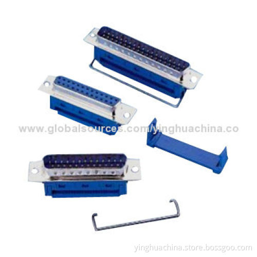 D-sub Connectors in IDC Type, Male/Female, 9/15/25/37/50 Pins, Metal/Plastic Shell, 0580